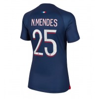Fotbalové Dres Paris Saint-Germain Nuno Mendes #25 Dámské Domácí 2023-24 Krátký Rukáv